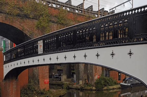 The Bridgewater Canal Co. Jackson Footbridge In Manchester
