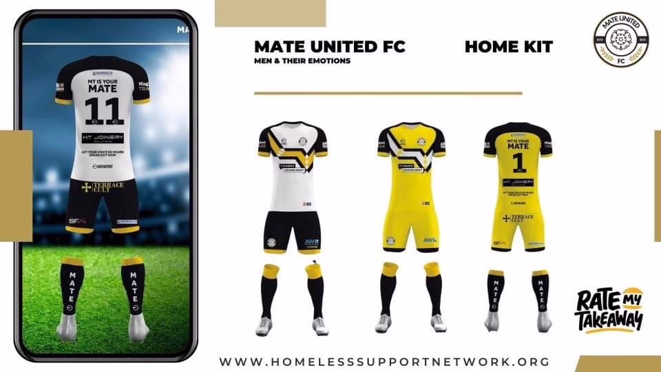 An Infographic Displaying Information About MATE United FC's Home Kit