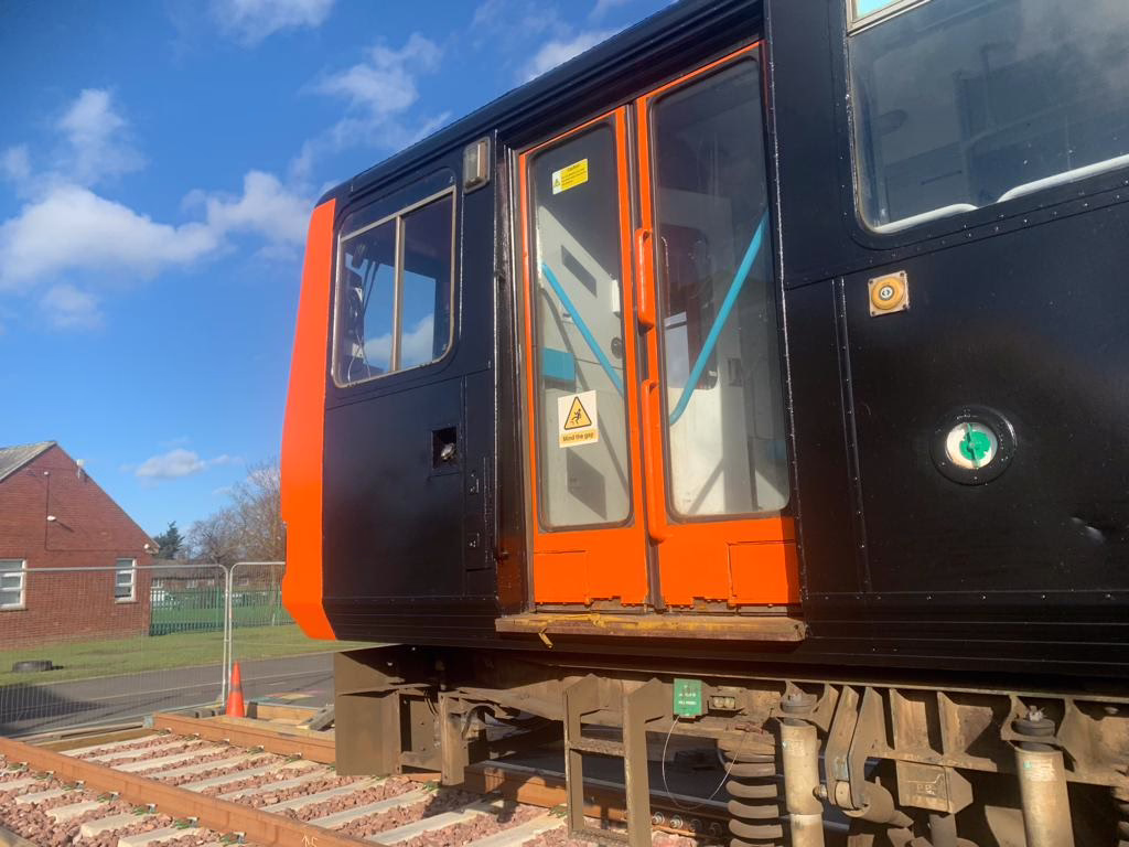 An External Shot Of An Old Train Carriage