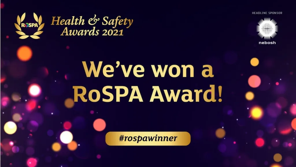 RoSPA Health And Safety Awards 2021 Achievement Banner