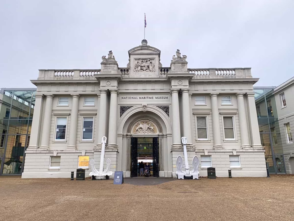 An Exterior Shot Of The National Maritime Museum In Greenwich